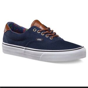 Vans Men's Blue / Brown the Era 59 C&L, a low top lace-up skate show | Size 6.5